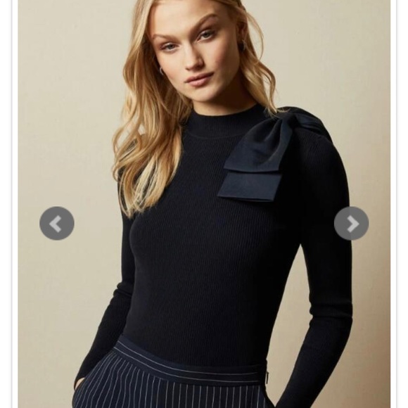 Ted Baker Ambher sweater with an removable bow - Picture 5 of 6